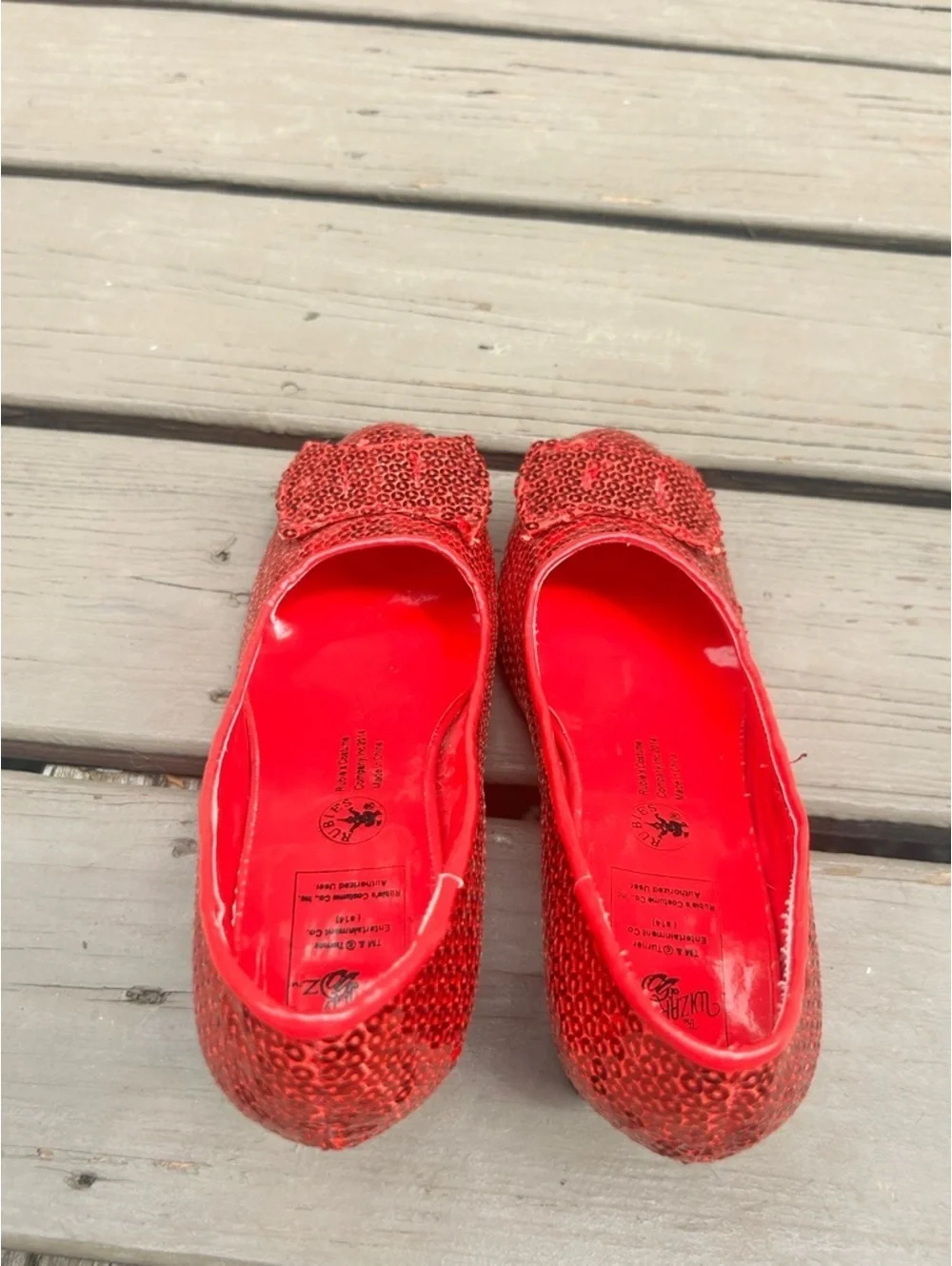 Rubie’s Costumes Dorothy Red Sequin Ruby Slippers Mid Heel Pumps | Size Medium